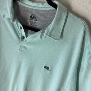 Quiksilver Men's Light Green Polo Shirt